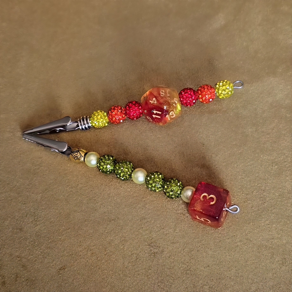 D&D Dice ATM Card + Bracelet Helper Tool, Smoker's Roach Clip, Long Nail Assist